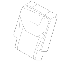 Seat Back Cushion Cover Dune Premium cloth - Right, Rear