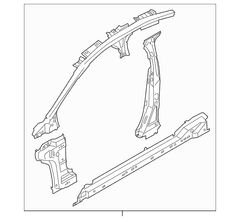 Uniside Panel - Right, Inner (Hybrid, Plug In Hybrid)