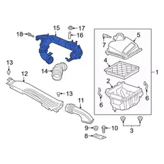 Engine Air Intake Hose - 1.5L