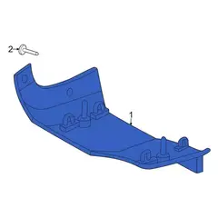 Fender molding Mud Flap Screw - Left