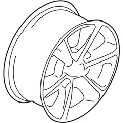 Wheel Rim 8.5 X 18 Painted Cast Alum