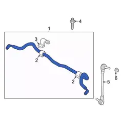 Suspension Stabilizer Bar Roll - Front, Rear
