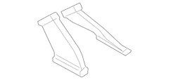 Heater Duct HVAC Adapter - Left