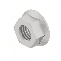 Nut - 7/16"-14 Hex Flange Zinc Coated