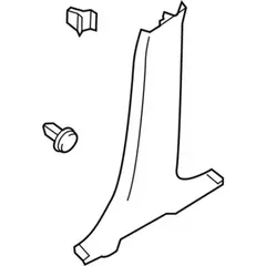Door Pillar Post Trim Set - Right (ST)