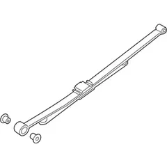 Spring Leaf <br>A complete containing the master and graduated Springs - Rear