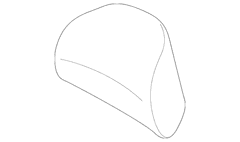 Roll Type Headrest Cover - Left, Right, Front