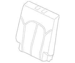 Seat Back Cushion Cover Perforated Roast - Right, Rear