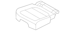 Seat Cover Cushion - Right, Rear (Exterior Appearance)
