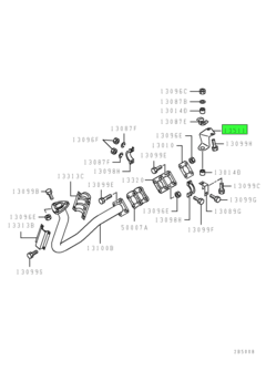 BRACKET,EXHAUST MUFFLER 1