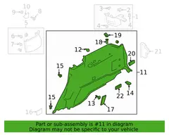 Seat Trim Panel Cover - Right, Front