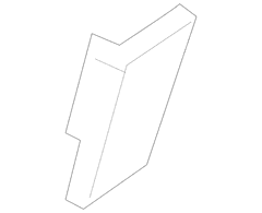 Seat Frame Trim Panel Cover Folding Latch - Left, Rear