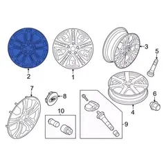 Wheel Rim 17 X 7 Painted
