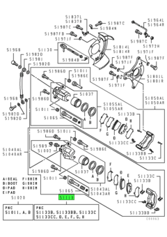 PAD KIT,RR BRAKE 3