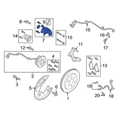 Disc Brake Caliper - Left, Rear