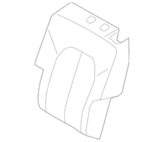 Seat Back Cushion Cover - Right, Rear