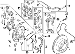Disc Brake Caliper Housing - Right, Rear