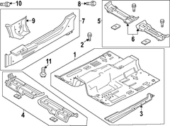 COUPE Rail <br>Rocker Panel sill Member Side Floor Rocker REINFORCED SideMember - Left, Front, Inner