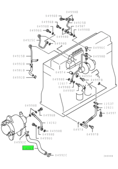 HOSE,ALTERNATOR VACUUM PUMP OIL RETURN 1