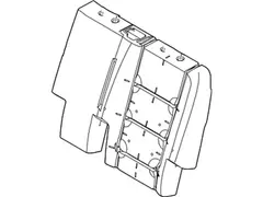 Seat Back Cushion Pad - Rear