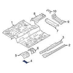 Floor Support Console Bracket - Front