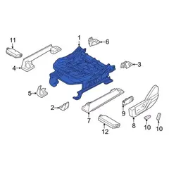 Seat Track - Front, Driver
