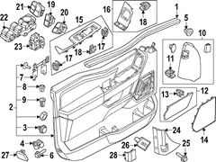 Door Interior Trim Panel - Front