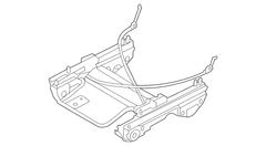 Seat Adjuster Cushion Support Sliding Rail - Rear, Passenger