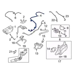 Evaporative Emissions System Lines Connecting Hose - 2.5L