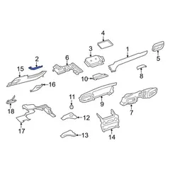 Instrument Panel Molding Bolster - Left (ST, ST Line)