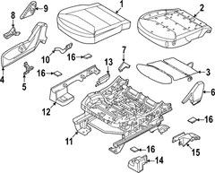 Cover Seat Cushion - Right, Front