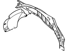 Wheel Housing Side Panel - Left, Inner (Regular Wagon)