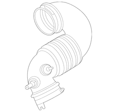 Engine Air Intake Hose - 7.3L