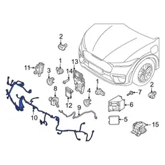 Parking Aid System Wiring Harness Distance Sensor Wire (GT Feature Car)