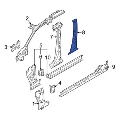 Body B-Pillar Reinforcement B Pillar Panel - Right, Inner