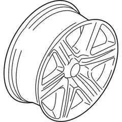 Wheel Rim 20 X 8.5 Alum Type 1