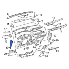 Instrument Panel Side Cover - Left