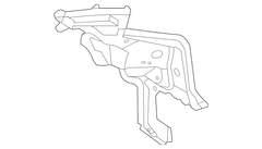 Quarter Panel Gutter Body Side - Left, Rear, Inner