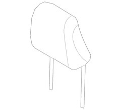 Headrest Cover Pad <br>Headrest part of the Seat and Cup holder Java