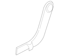 Seat Back Latch Cover Recliner Adjustment Mechanism - Rear, Outer