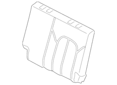 Seat Back Cushion Cover Onyx Perforated - Left, Front