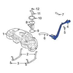 Filler Pipe Hose Fuel Neck