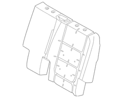 Seat Back Cushion Pad - Left, Rear