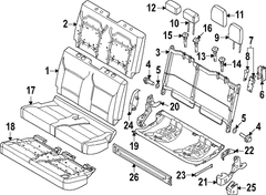 Medium slate Seat Cover <br>A used to replace the original equipment Back cushion of a vehicles