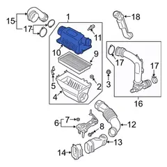 Air Cleaner Cover Filter Housing - 3.0L