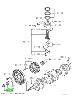 NUT,CRANKSHAFT PULLEY 1