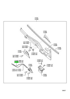 CABLE,FR DOOR INSIDE HANDLE 1