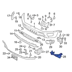 Stone Deflector - Right, Front