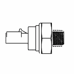 Exhaust Back Pressure Sensor, 35 kPa, S60