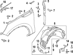 Fender - Left, Front